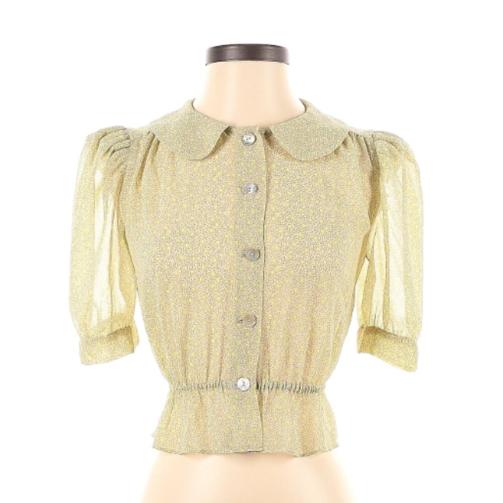 NWT Aritzia Wilfred blouse - Sheer Short Sleeve blouse - XXS